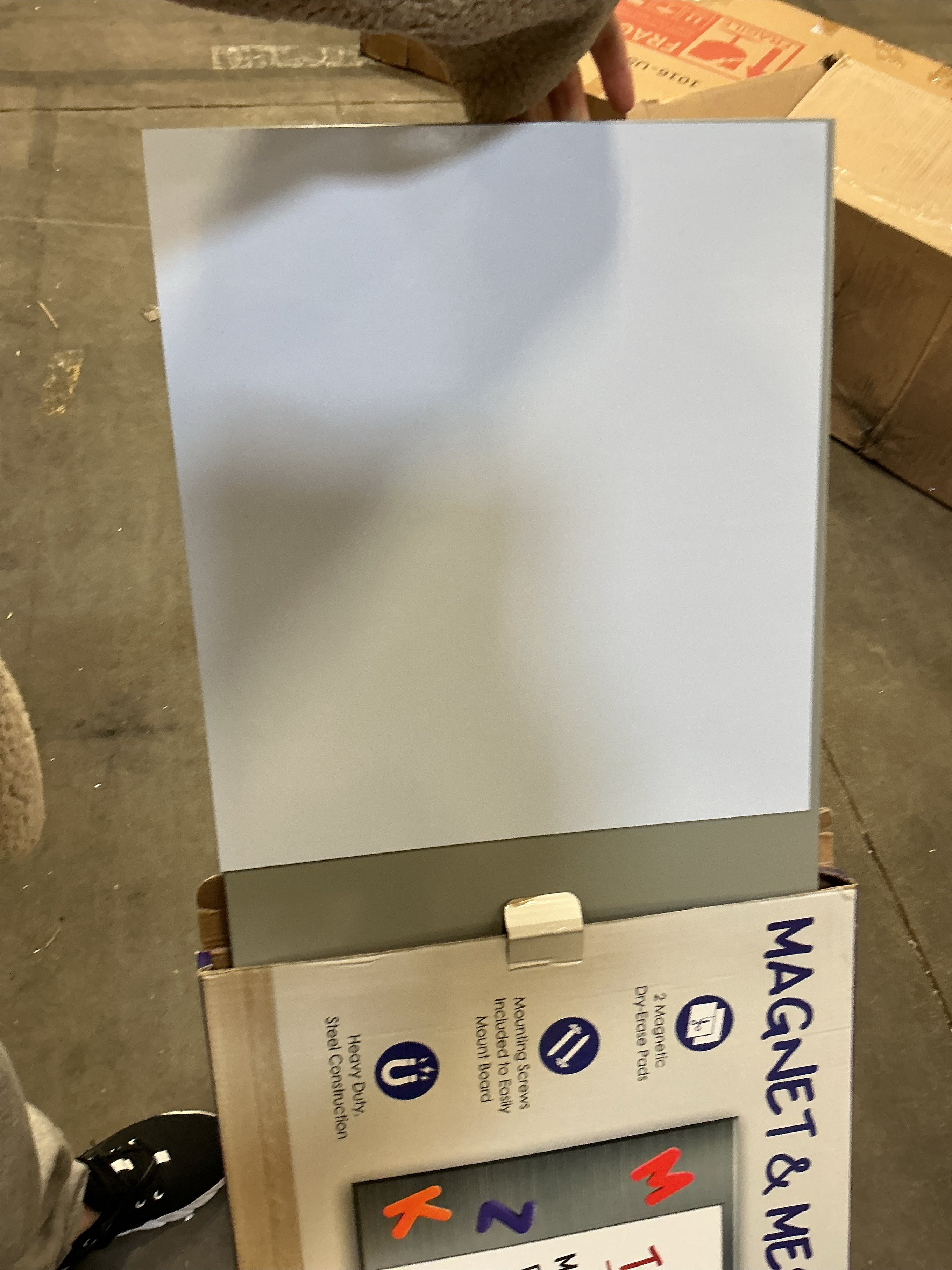 24x36 - Magnetic Board - Memo & Vision Board for Home, Office, and Classroom - Magnet Board for Kids - Pre-drilled Mounting Screws Included