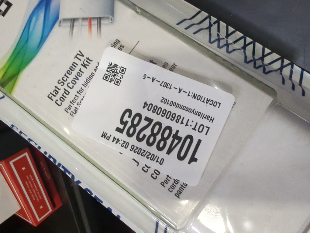 Wiremold 30  Flat Screen TV Cord Cover Kit - Cover - White - Plastic