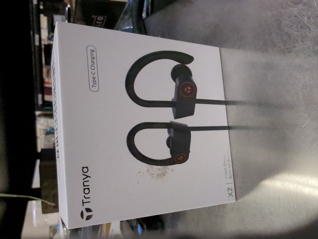 TRANYA X2 Wireless Sports Earbuds Bluetooth Headphones with 12 H Playtime Type-C Charging, 11mm Driver for Premium Sound, IPX5 Waterproof for Workout Sports