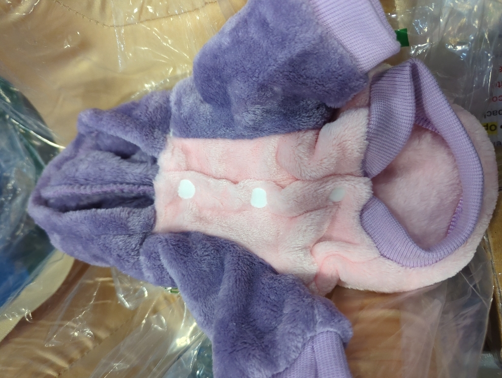 FabriCastle Dog Hooded Sweater, Dog Clothes for XXS XS Small Dogs Girl & Cats, Soft and Warm Pet Coat, Winter Pet Jacket, Doggy Apparel Costumes, Puppy Outfits Snap On Hoodies (Pink Body, XX-Small)