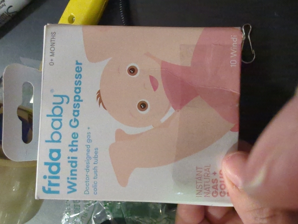 Frida Baby Windi Gas Passer, Baby Gas Relief, Made in USA, 100% Natural, Safe & Effective Instant Constipation Relief for Babies & Infants, 10ct