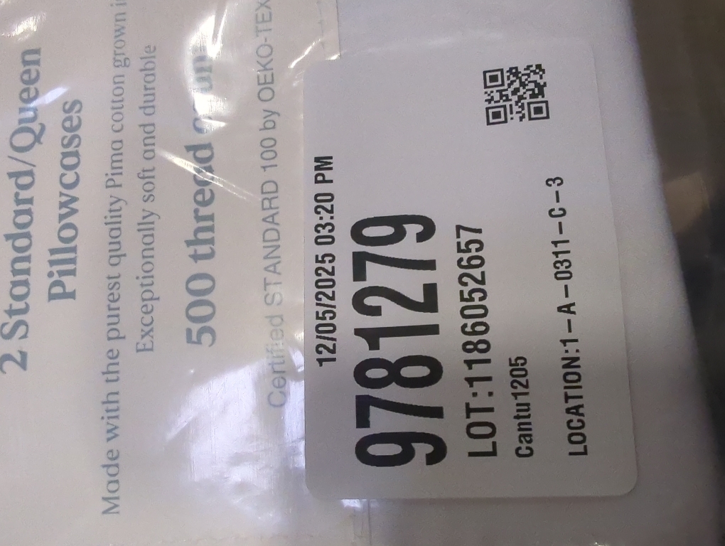 Nestwell Silky And Smooth Pima Cotton Sateen 2 Standard/Queen Pillowcases 500 Thread Count Bright White