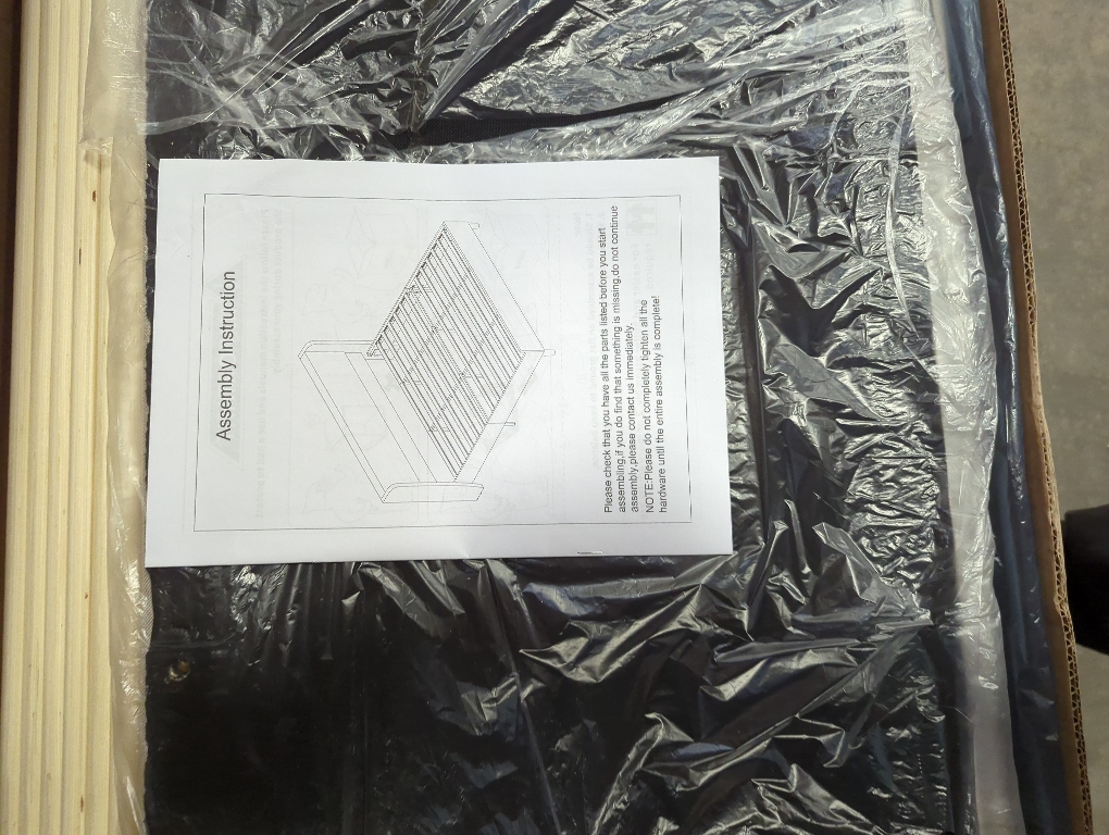 King Beige Bed Frame