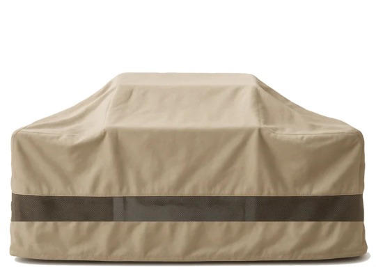 Island Barbecue Outdoor Cover Fits BBQ or Grills up to 76-124 inches Long - Safari Taupe 100