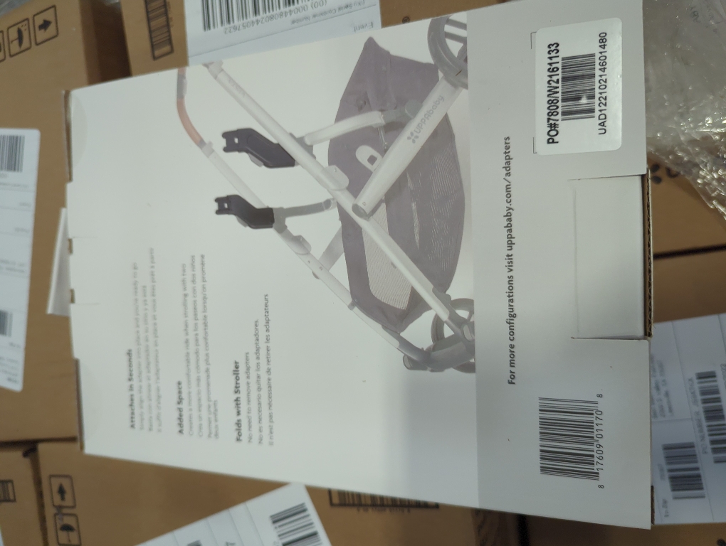 UPPAbaby Upper Adapter for Vista, Vista V2, and Vista V3 Strollers/ Compatible with Bassinet, Toddler Seat, Aria, Mesa V2, or Mesa Max Infant Car Seats / Quick   Secure Attachment / 1 Set