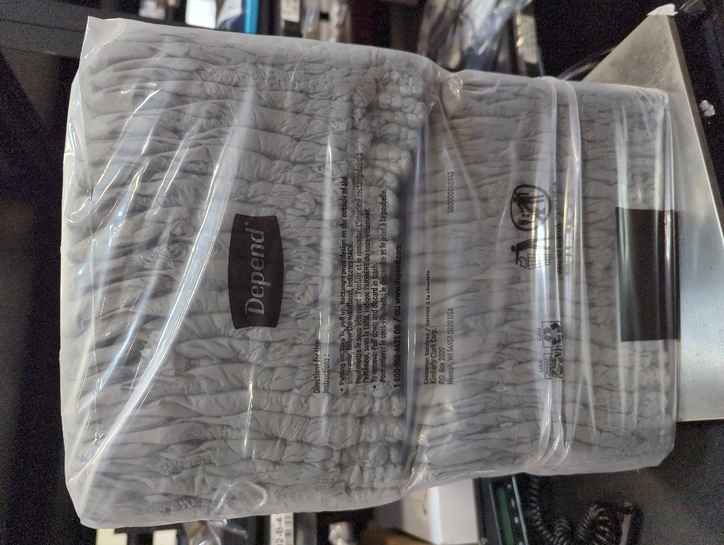 Depend Fresh Protection Disposable Underwear Male Waistband Styly S-M p-m 53746, 52 Ct