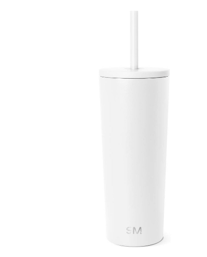 Simple Modern 24oz Classic Tumbler with  - Winter White: Insulated Stainless Steel Cup, Dishwasher-Safe