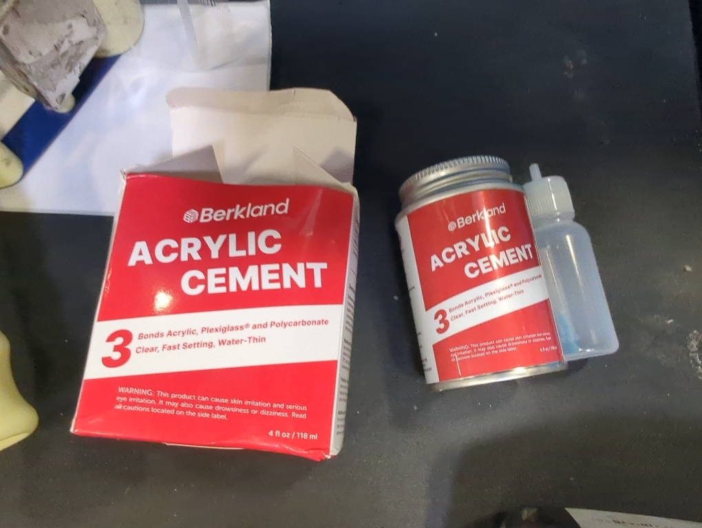 Acrylic Bonding Cement with Applicator Bottle 4 oz, Clear Adhesive for Plexiglass and Plastic Sheets, Fast-Setting Glue