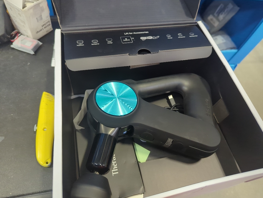 TheraGun Pro Handheld Deep Tissue Massage Gun - Bluetooth Enabled Percussion Massage Gun & Personal Massager for Pain Relief & Circulation in Neck, Back, Leg, Shoulder and Body (Black - 5th Gen)