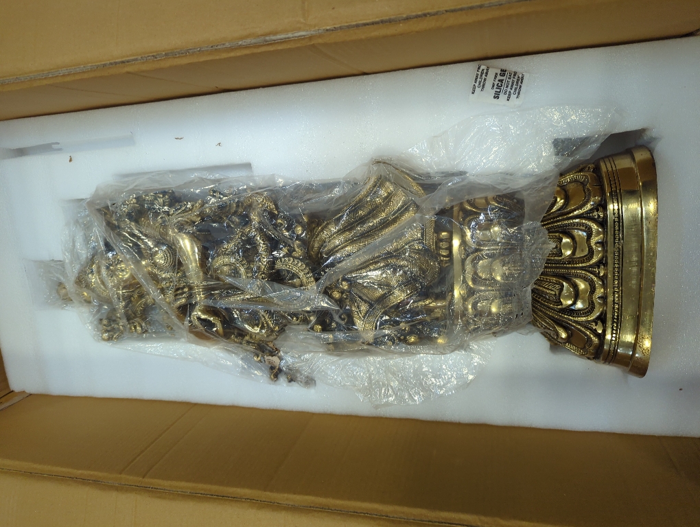 eSplanade - Brass Radha Krishna - Big Size - Brass Radha Idol Statue Sculpture (21) (Radha Antique)
