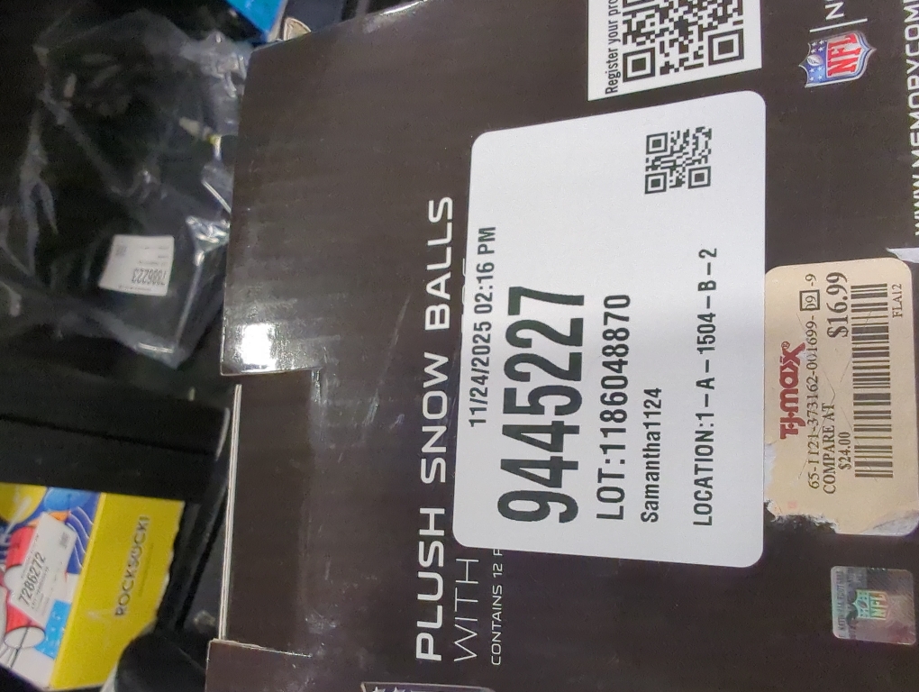 NFL plush Snowballs with team logo