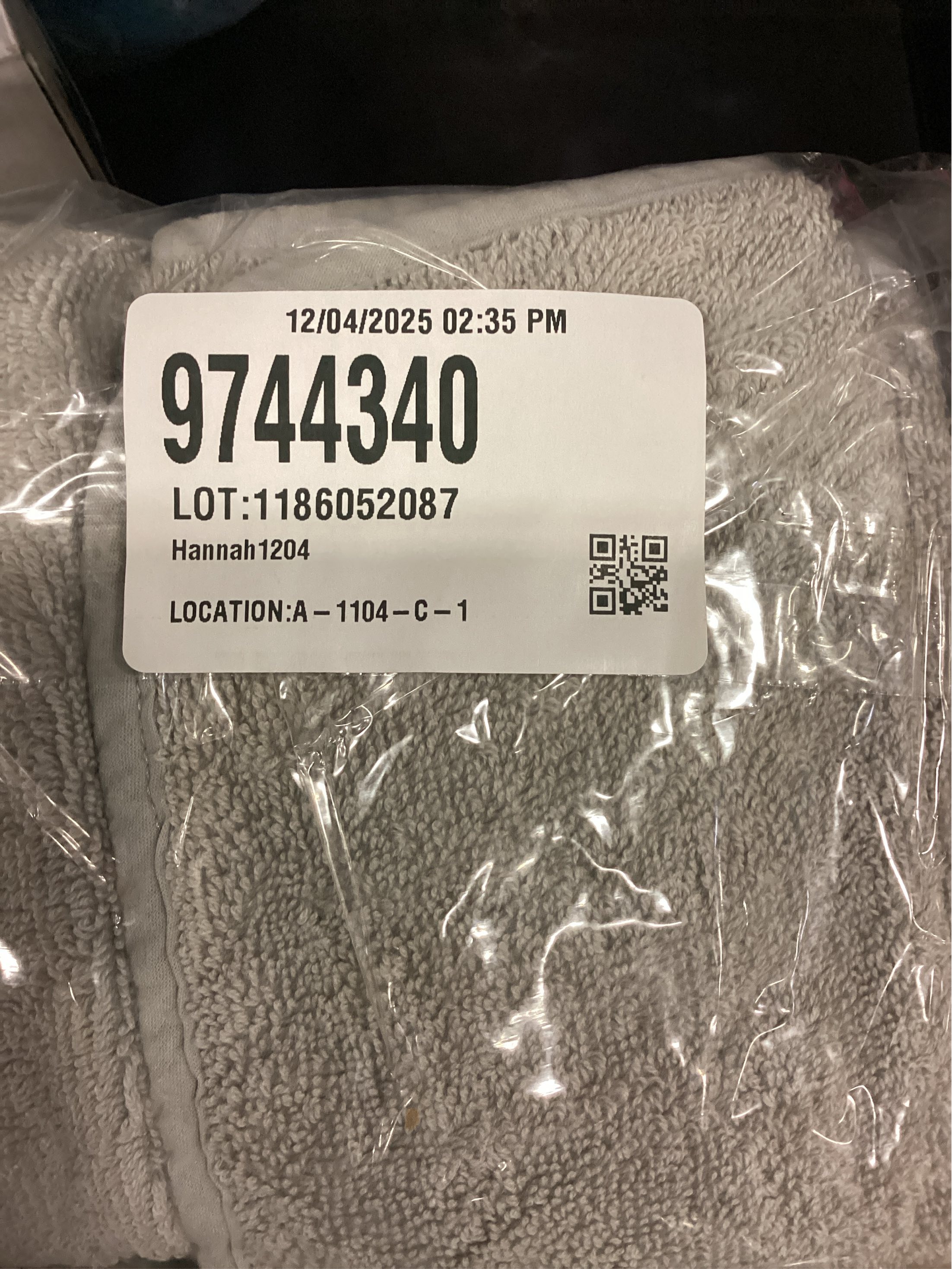 Haven Turkish Cotton Washcloth in Harbor Mist Grey PACK OF 6