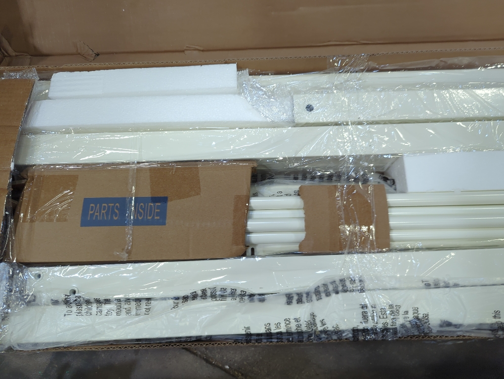 White Metal Twin House Bed