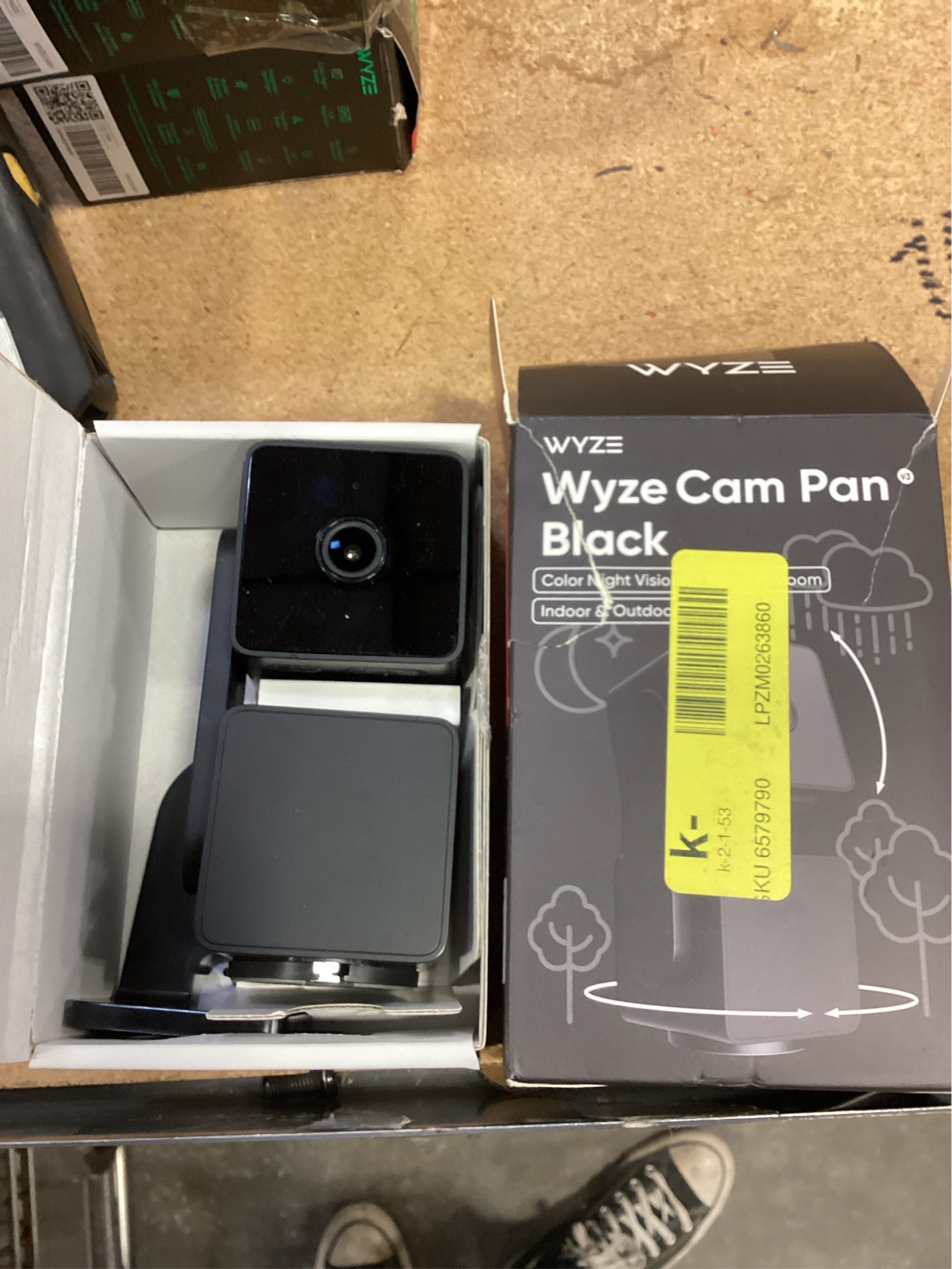 Pan V3 Wired Indoor/Outdoor 1080P HD Home Security Camera with Privacy Mode, Black