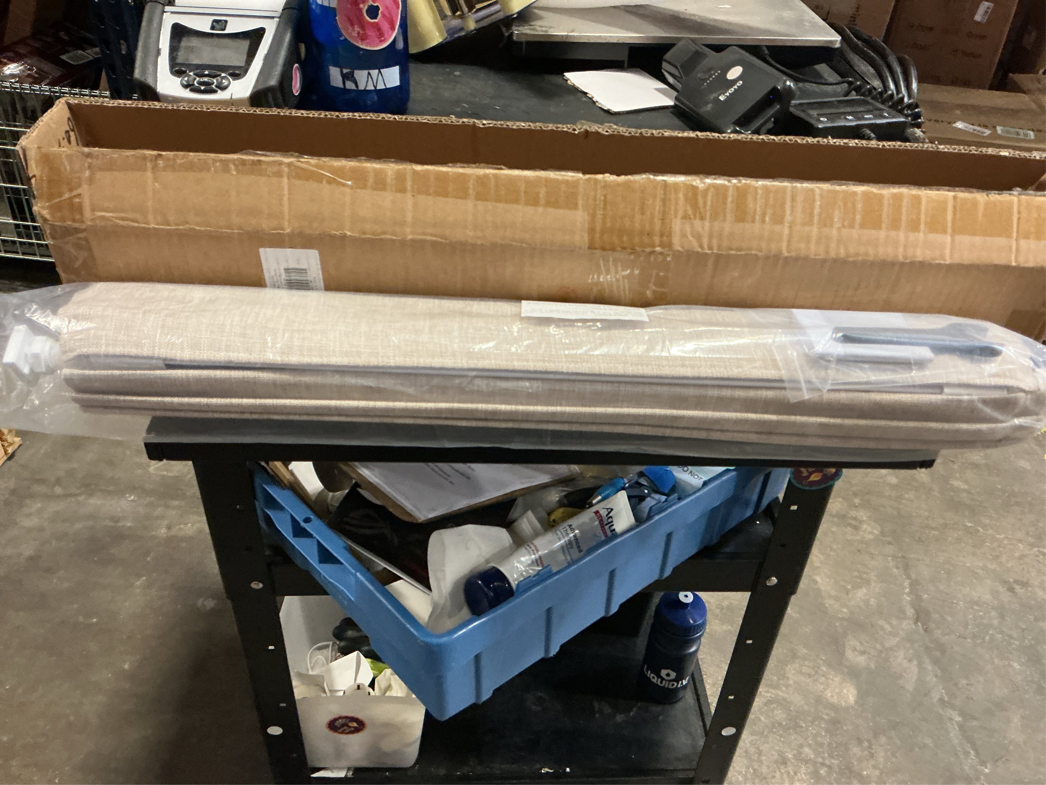 LazBlinds No Tools No Drill Cordless Roman Shades for Windows, Blackout Thermal Insulated UV Blocking Window Blinds, Lightweight Fabric Blinds for Indoor Windows, 24 W x 72 H, Blackout - Beige