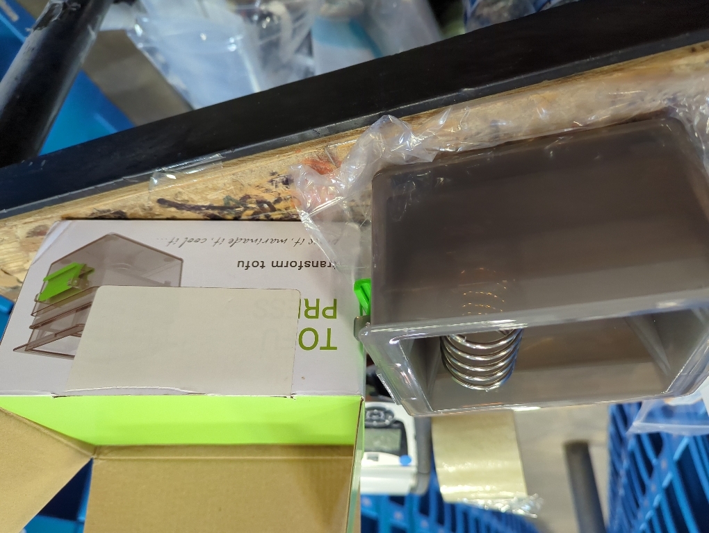 Tofu Press Dishwasher Safe - Easily Removes Water in 10-20 Minutes, Up to 3X More Efficient Tofu Pressing, BPA Free with Drip Tray - Enhanced Tofu Taste, Includes Tofu Cookbook