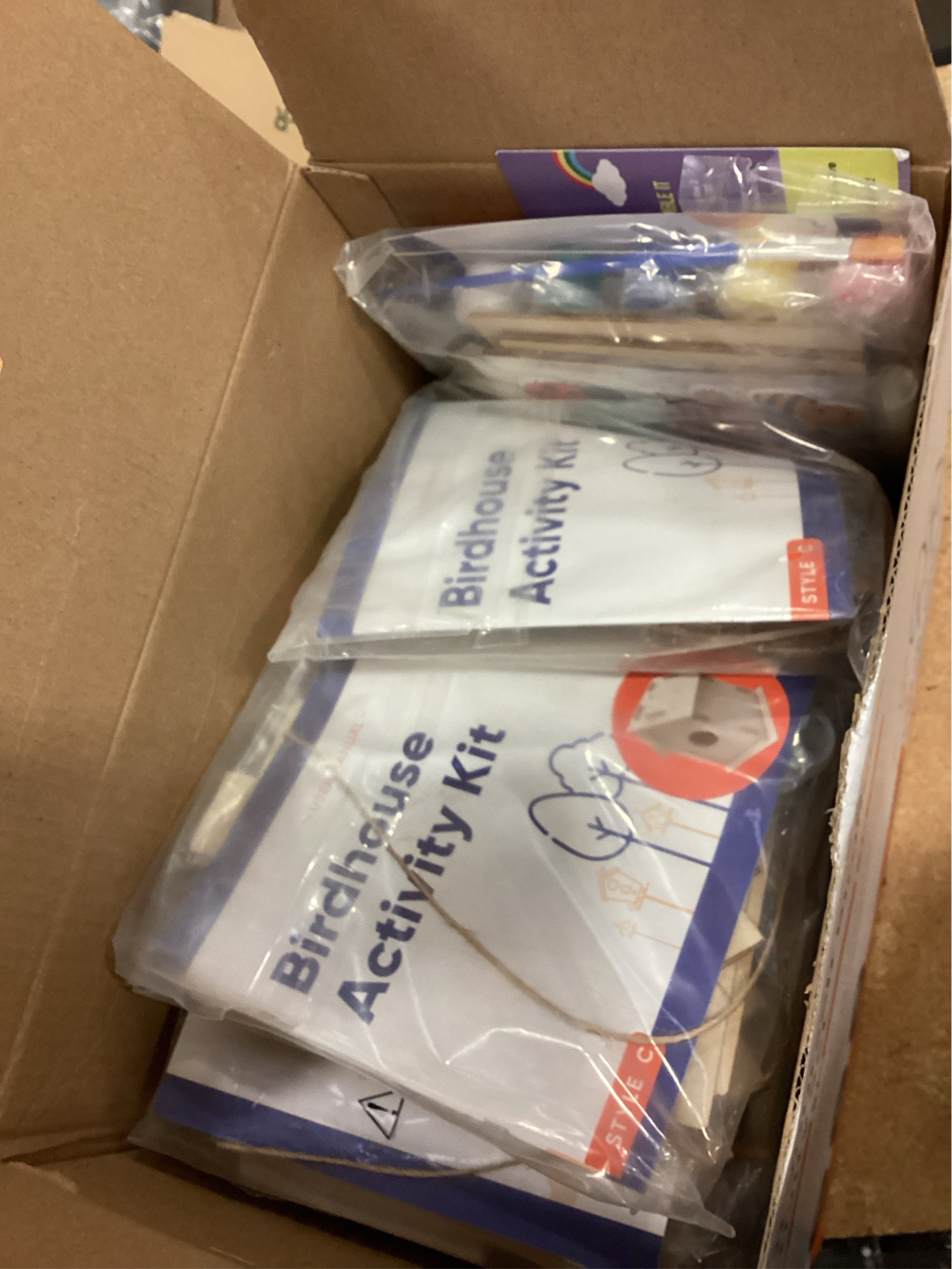 Birdhouse Kit - 15 Unfinished Wood Bird Houses for Children to Paint - Wood Craft Project Kits for Kids - Wooden Arts & Craft for Girls & Boys