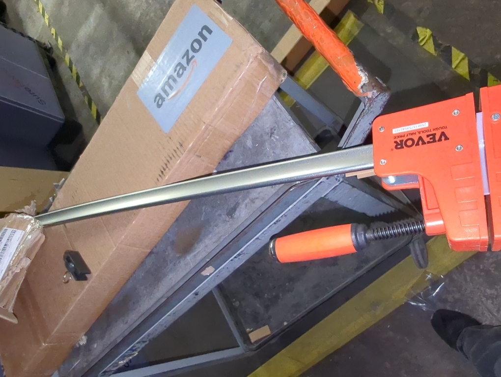 VEVOR Bar Clamps for Woodworking, 2-Pack 36 inch Parallel Clamp Set, F-Clamp with 1500 lbs Load Limit, Even Pressure, High-strength Plastic and Carbon Steel, for Woodworking Metal Working, Orange