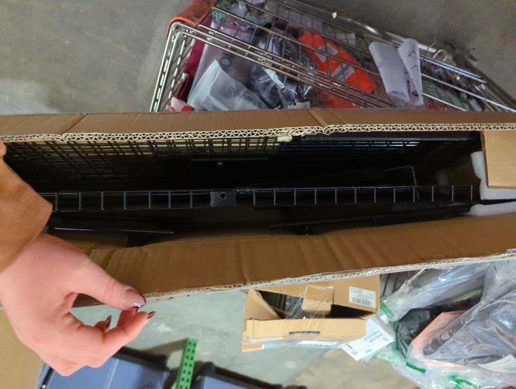 4 Pack Garage Wall Shelf, Wall Mounted Storage Shelves, Heavy Duty Metal Shelves for Room Wall, Loads 160 LBS Floating Shelves Mesh Storage Rack for Garage, Office, Basement,Wall Cabinet and Kitchen