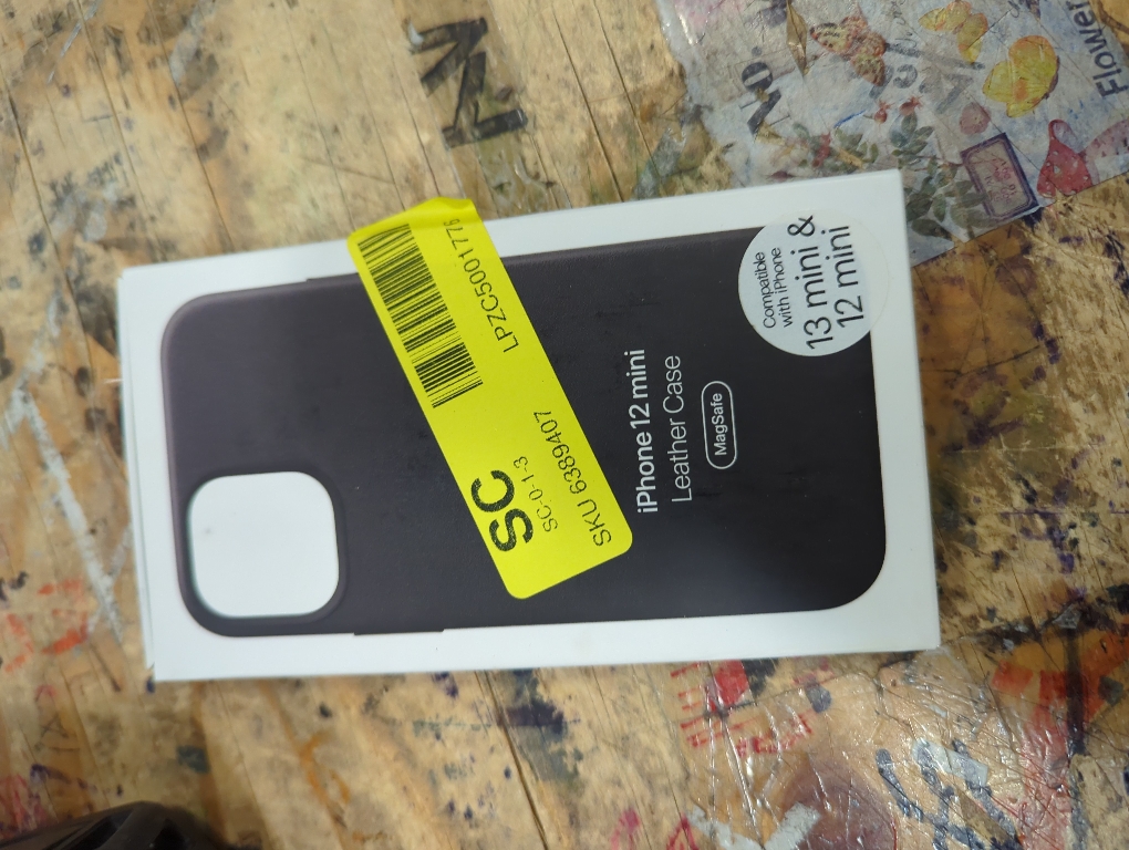 iPhone 12 mini Leather Case with MagSafe - Black