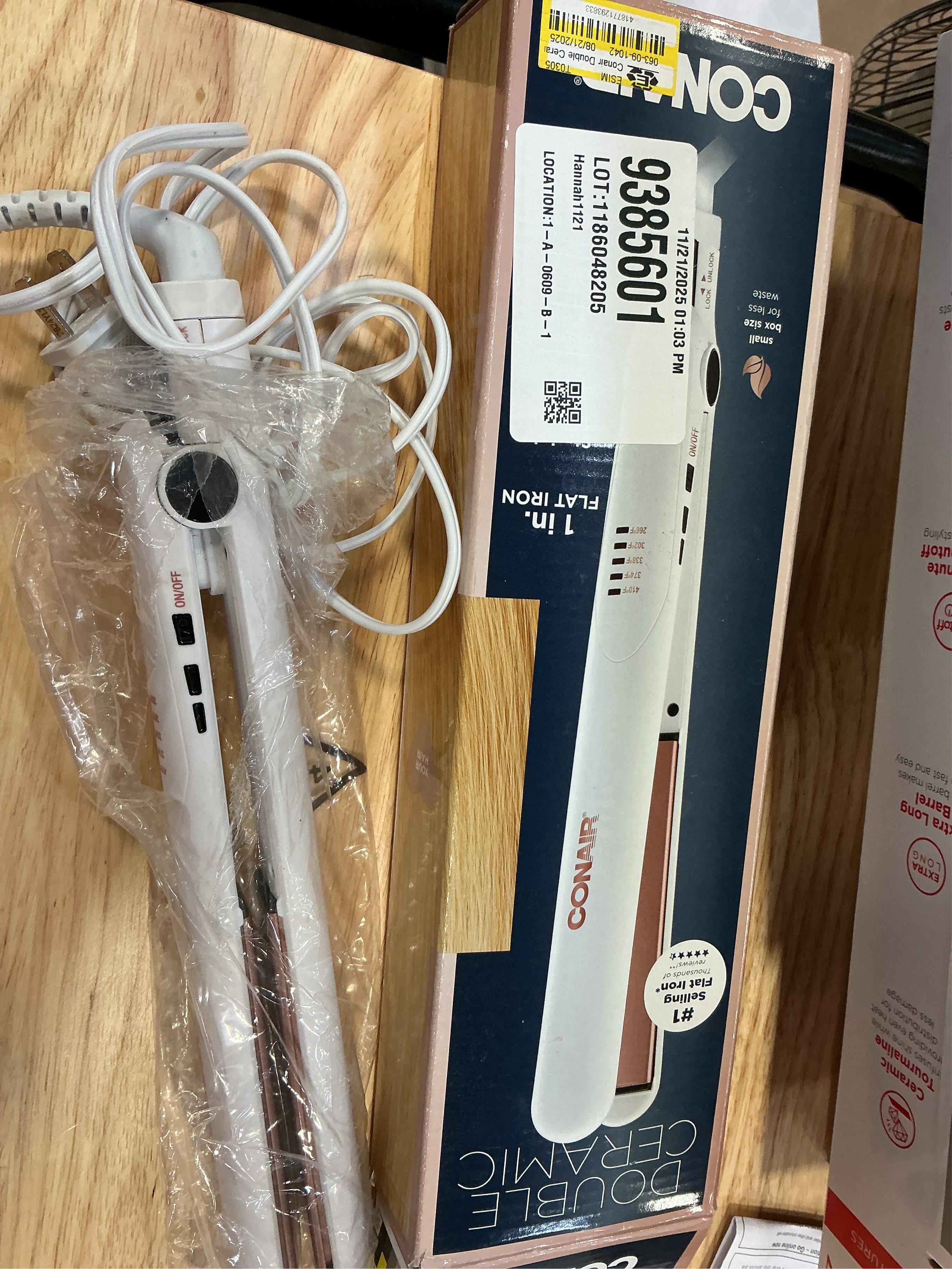 Conair Double Ceramic Rose Gold 1 Flat Iron