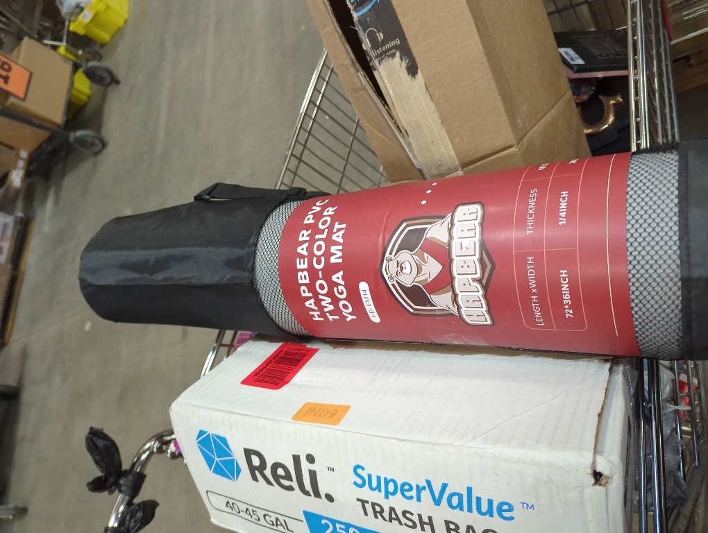 HAPBEAR Large Yoga Mat - 72x36x6mm (1/4 inch), Extra Wide Non-Slip Exercise Mat for Home Workout, Yoga, Pilates & Stretching, Durable & Eco-Friendly, Includes Bonus Resistance Bands & Carry Bag