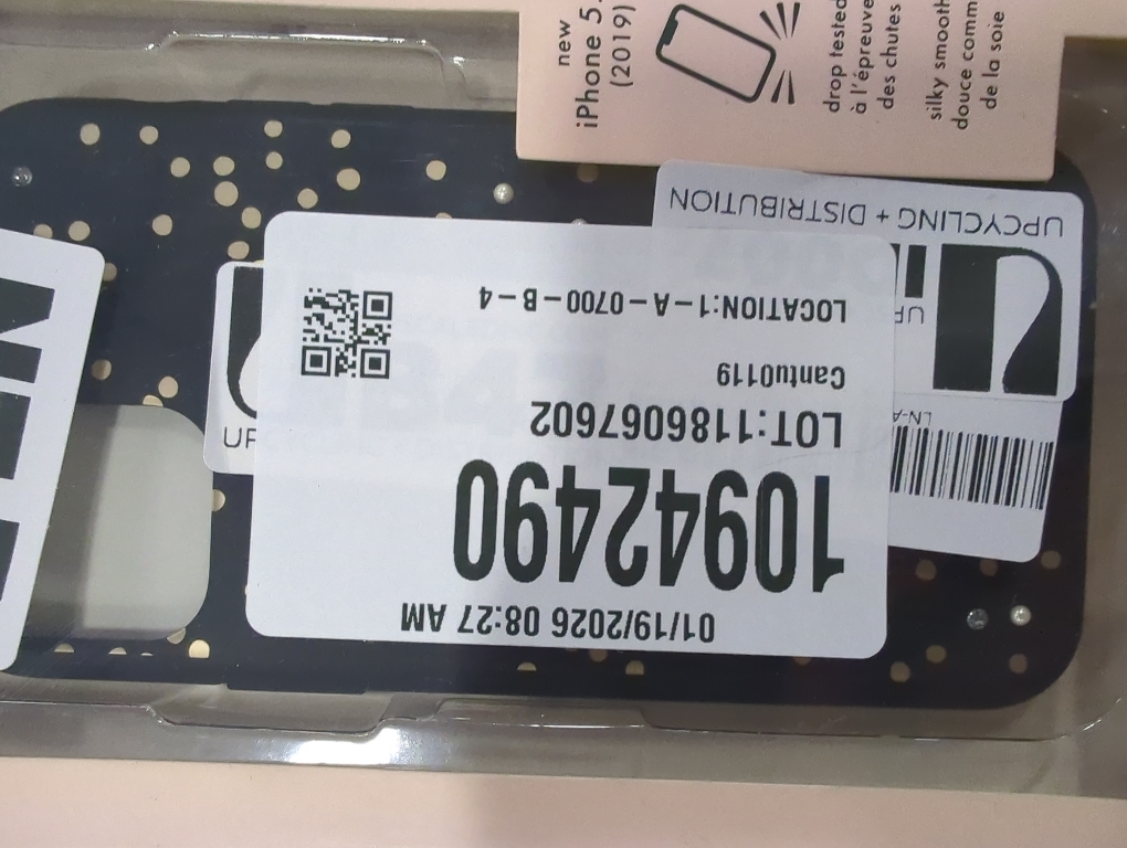 kate spade new york Protective Hardshell Case (1-PC Comold) for iPhone 11 Pro, Soft Touch Disco Dots Black/Gold/Crystal Gems/Pearls