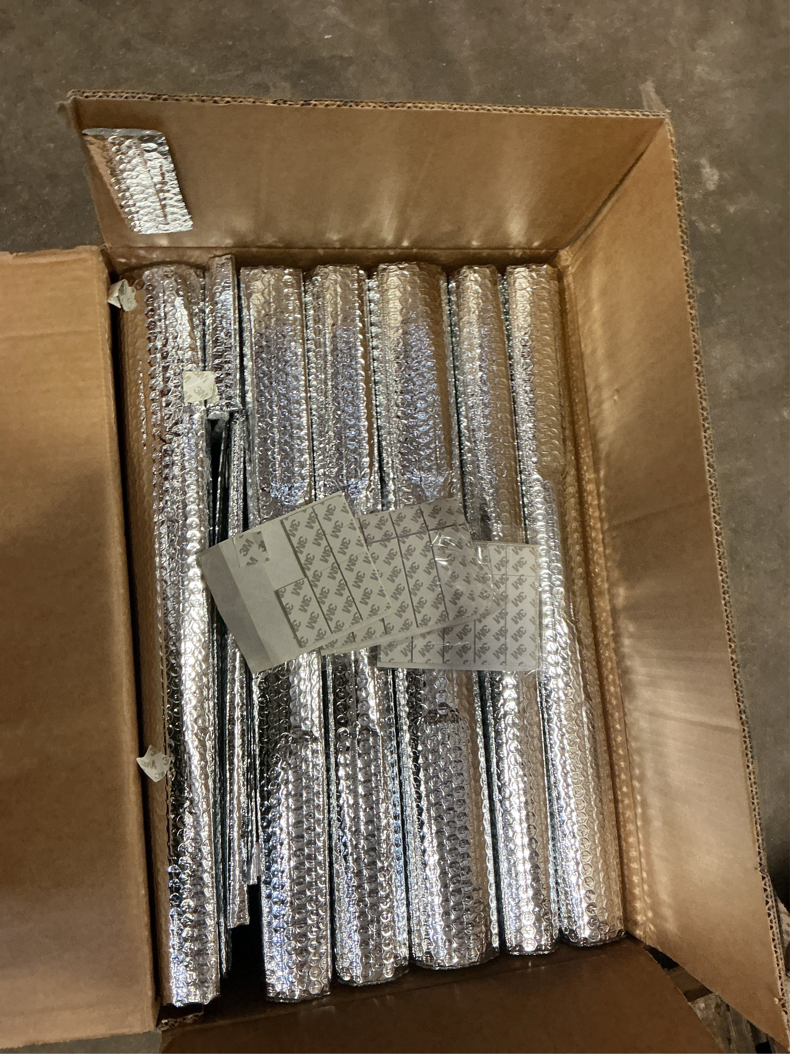 16P Garage Door Insulation Panels Kit 0.24T Double Bubble Reflective Aluminum Foil 6MM Sheet Thermal Pre-Cut Insulation Shield 120 Tapes Winter Clod and Summer Heat for Attic Garage Wall (24 x 48)