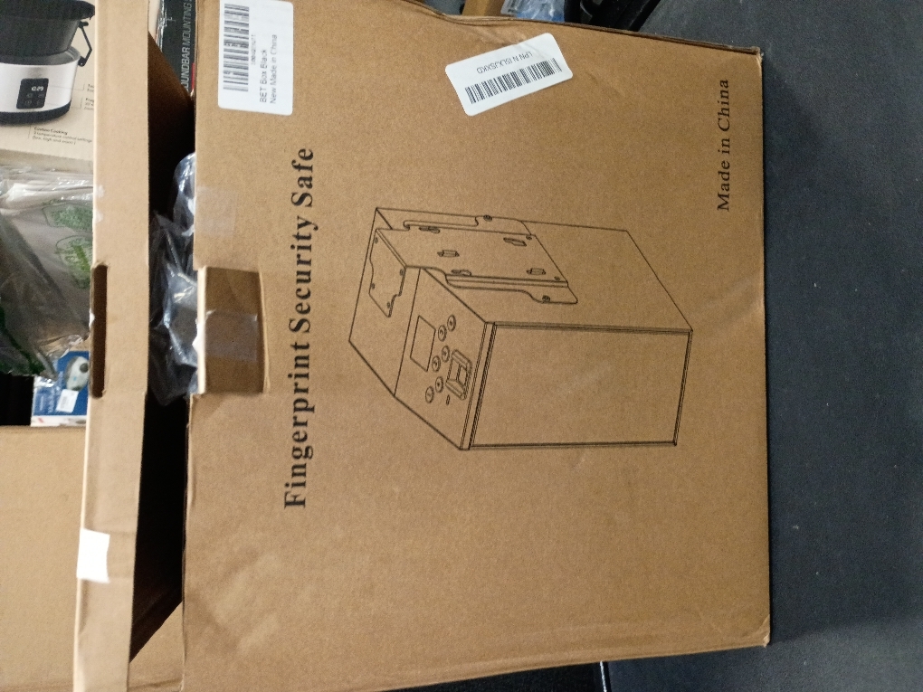 Biometric Slider Handgun Gun Safe with LCD Screen of Temp Humidity Time for Nightstand, Desk, Bed Side, Wall, Truck