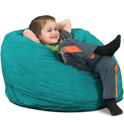 Magic Bean Bag Velvet Teal Bean Bag Size Small