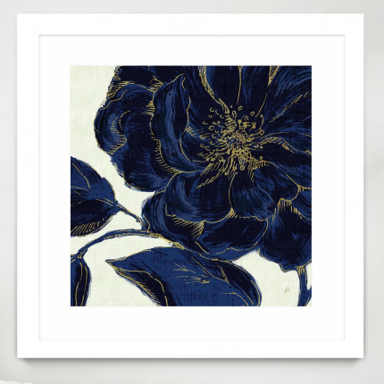 Indigo Garden II White Frame Medium