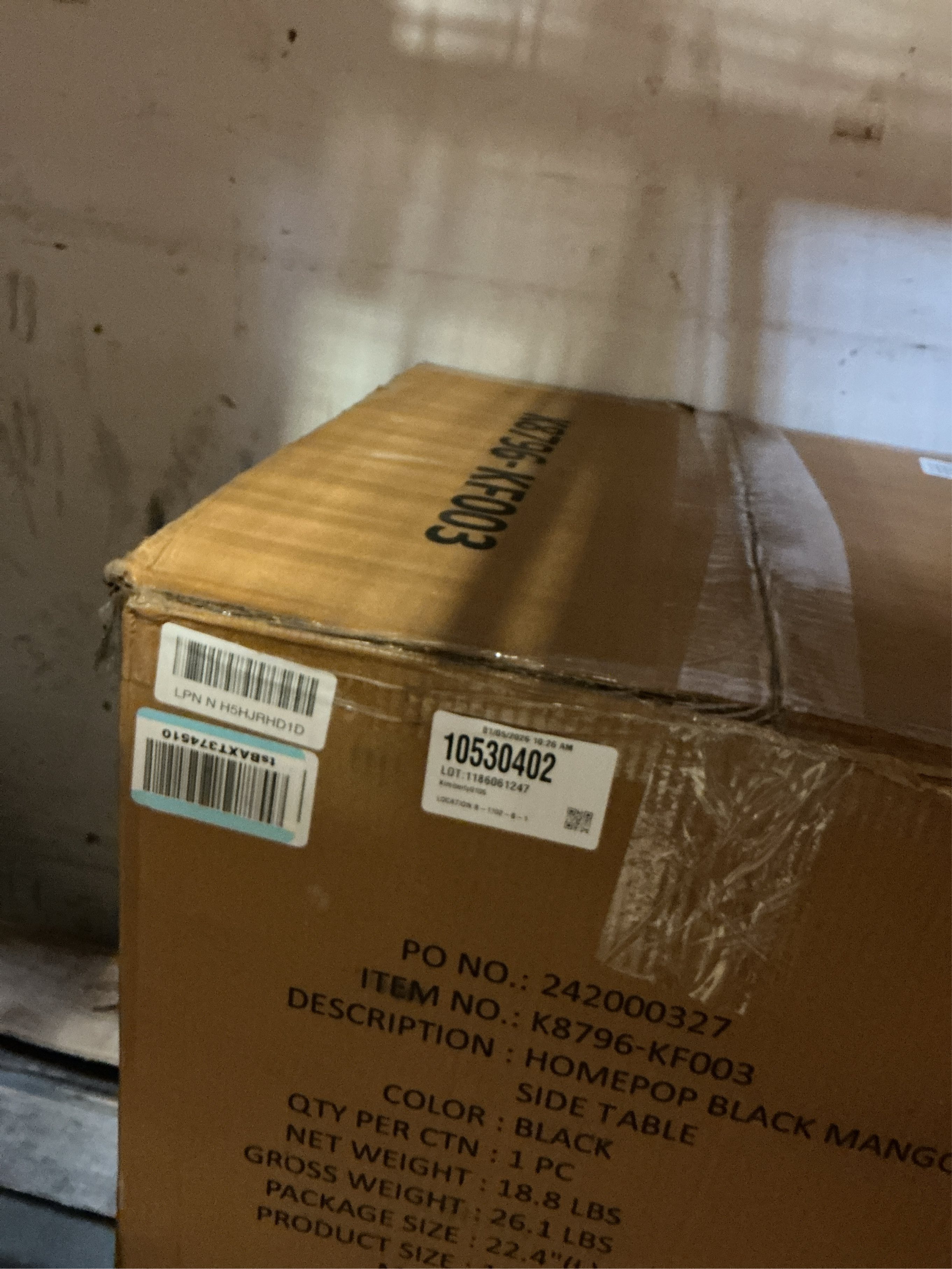 Spatial Order Black Mango Wood End/Side Round Table