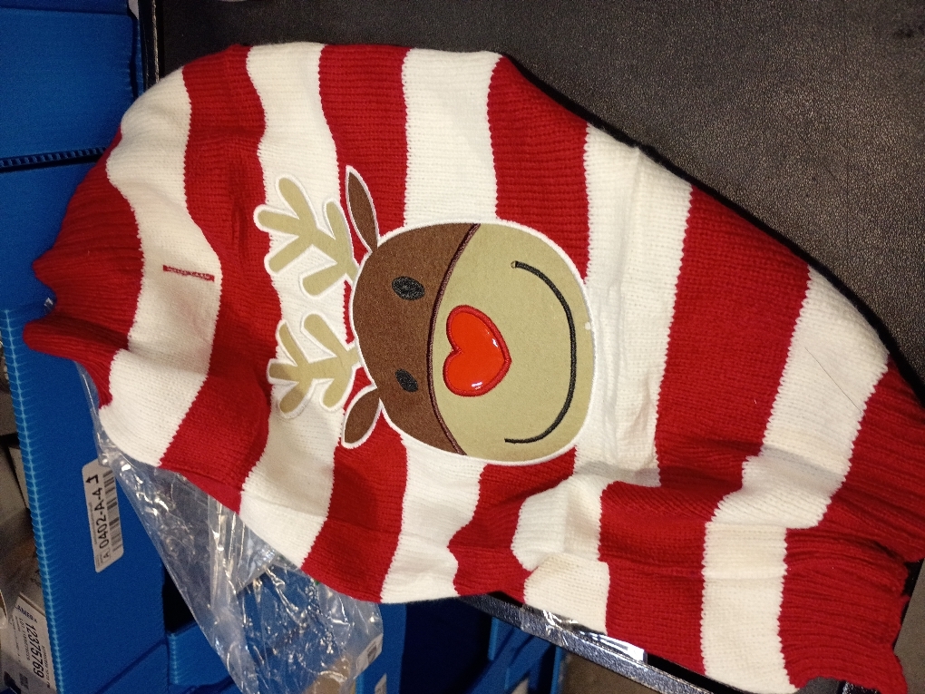 HAPEE Christmas Large Dog Sweaters,Santa Xmas Dog Clothes (P03-Christmas Elk, XXX-Large)