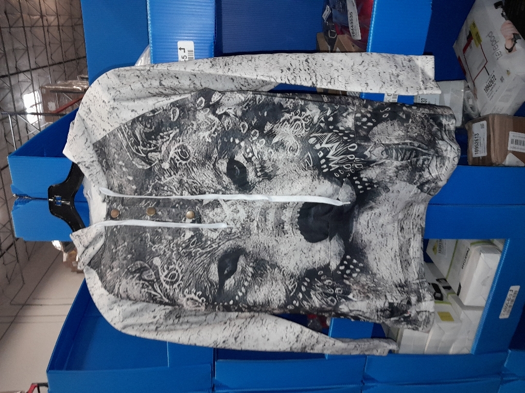 Wolf Hoodies for Women Aztec Animal Print Casual Button Drawstring Hooded Sweatshirt with Pockets Size Small