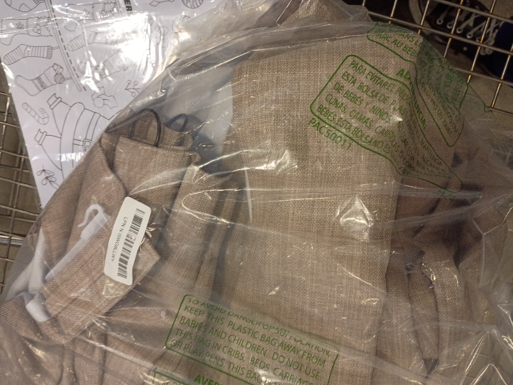 RYB HOME Linen Textured 100% Blackout Curtains for Bedroom, Insulating Energy Saving Window Curtains for Living Room Dining Patio Sliding Glass Door, Wide 52 x Long 84 inch, Burlap, 2 Panels