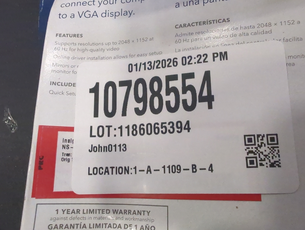 INSIGNIA USB to VGA Adapter - Model: NS-PCA3V