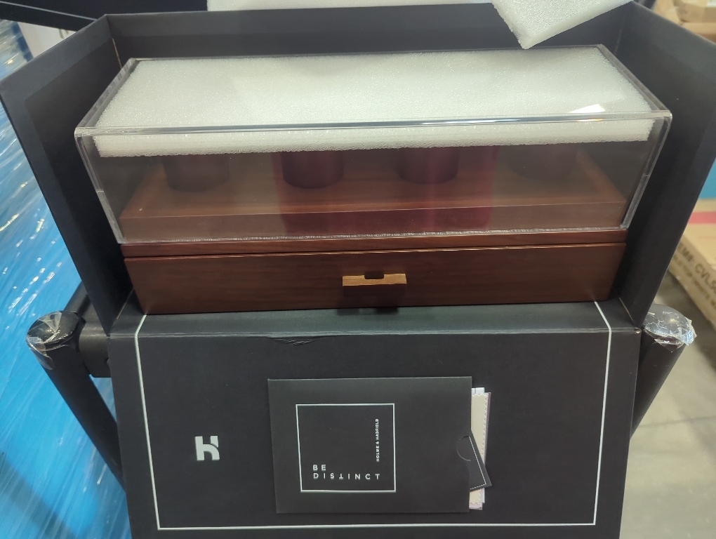 Color brown Size 4 Slot Holme & Hadfield Premium 4-Slot Wooden Watch Display Case – Handcrafted Men’s Watch Box with Accessory Drawer, Hinged Cover, Leather Lining – Christmas Gift for Collectors – Luxury Built to Last