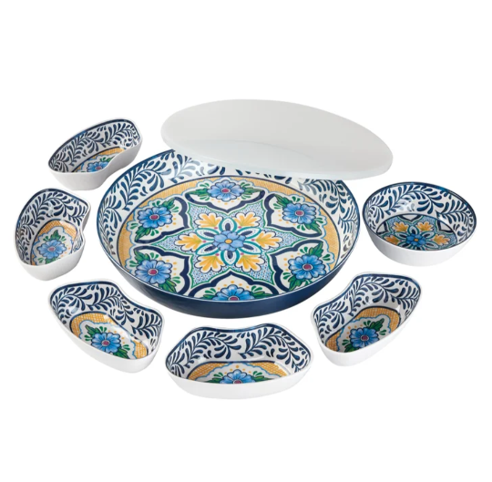 7-piece Melamine Lazy Susan