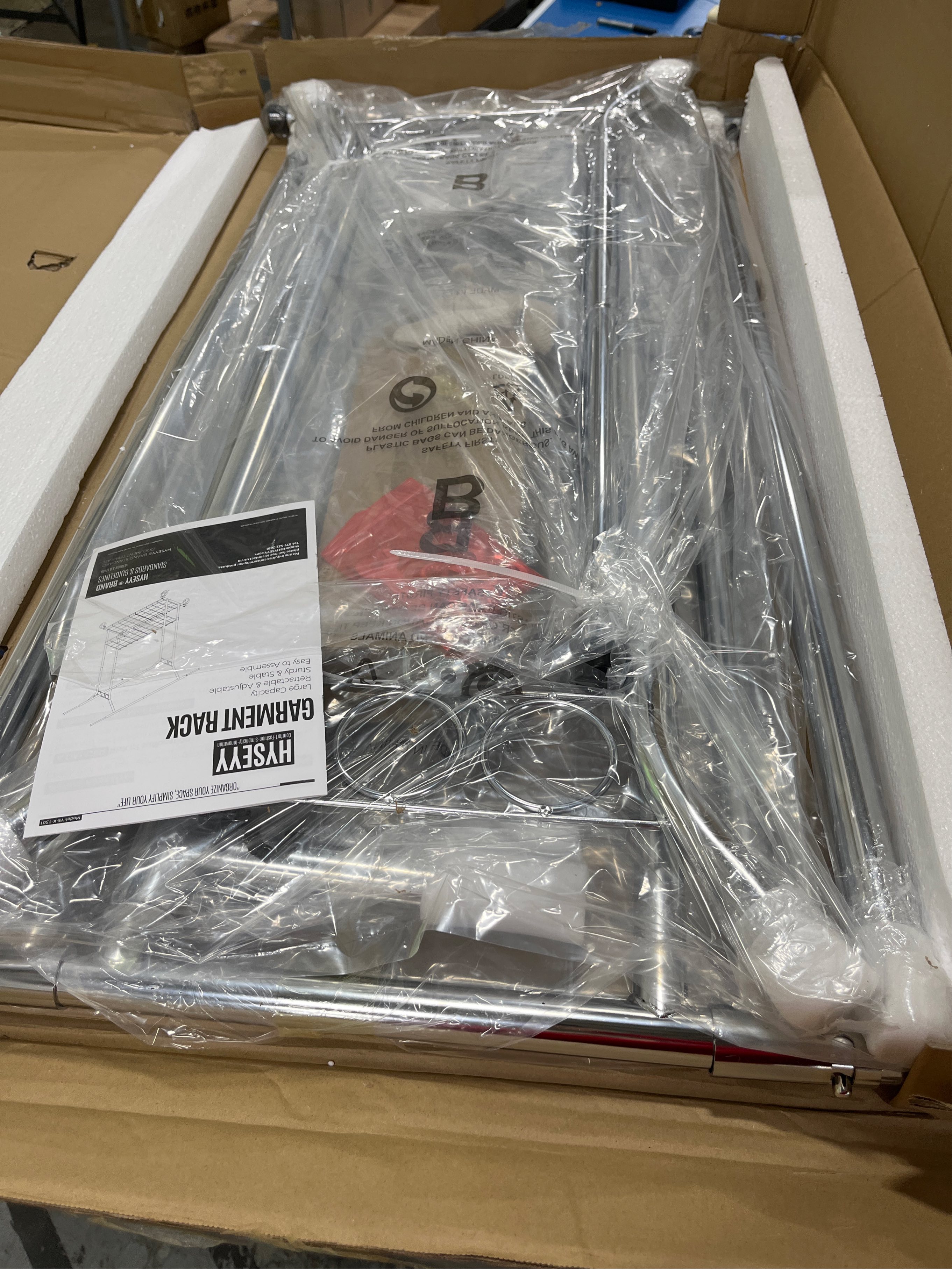 Heavy Duty Clothes Rack, Rolling Clothing Rack With Shelves Load 620 LBS, Double Rod Clothing Racks for Hanging Clothes, Portable& Adjustable Clothes Rack with Wheels Garment Rack