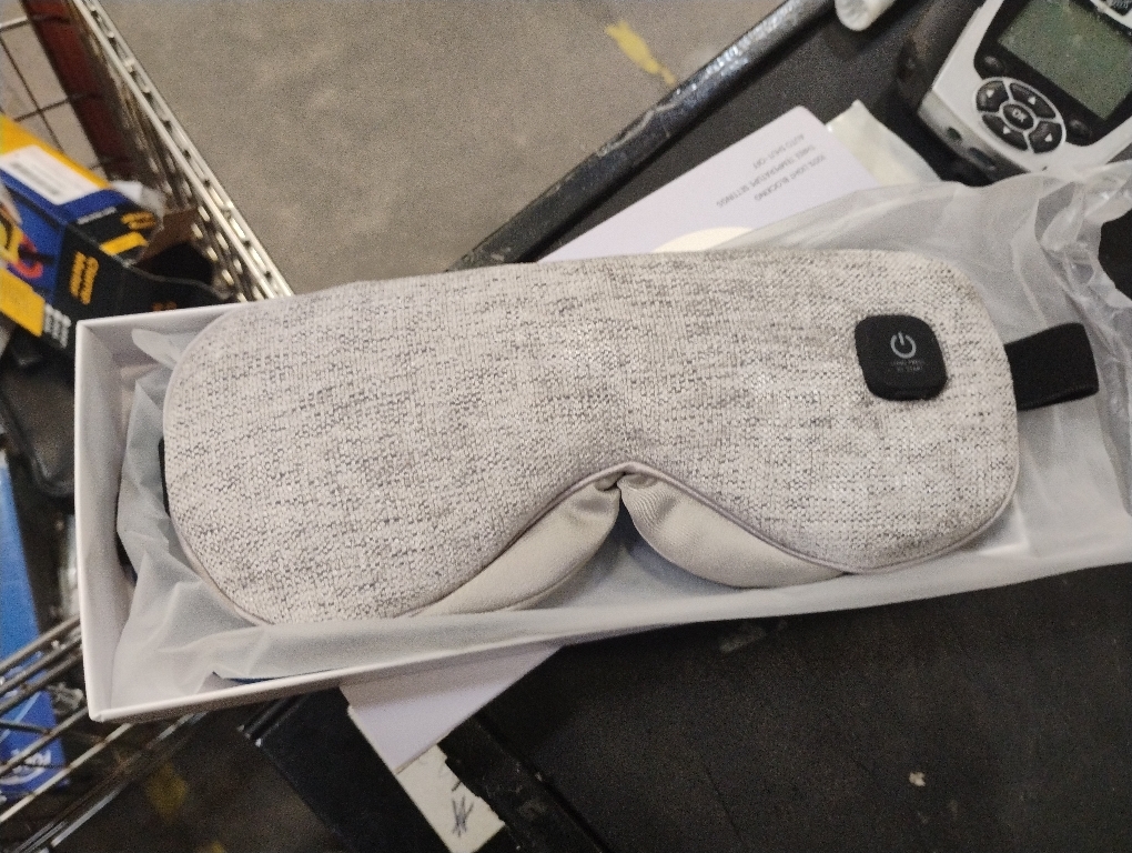 Heated Eye Mask Cordless, Warm Eye Compress for Dry Eyes Stye Blepharitis Chalazion MGD Eye Treatment, Heat Therapy to Unclog Gland, Soothe Tired and Sore Eyes (Gray)