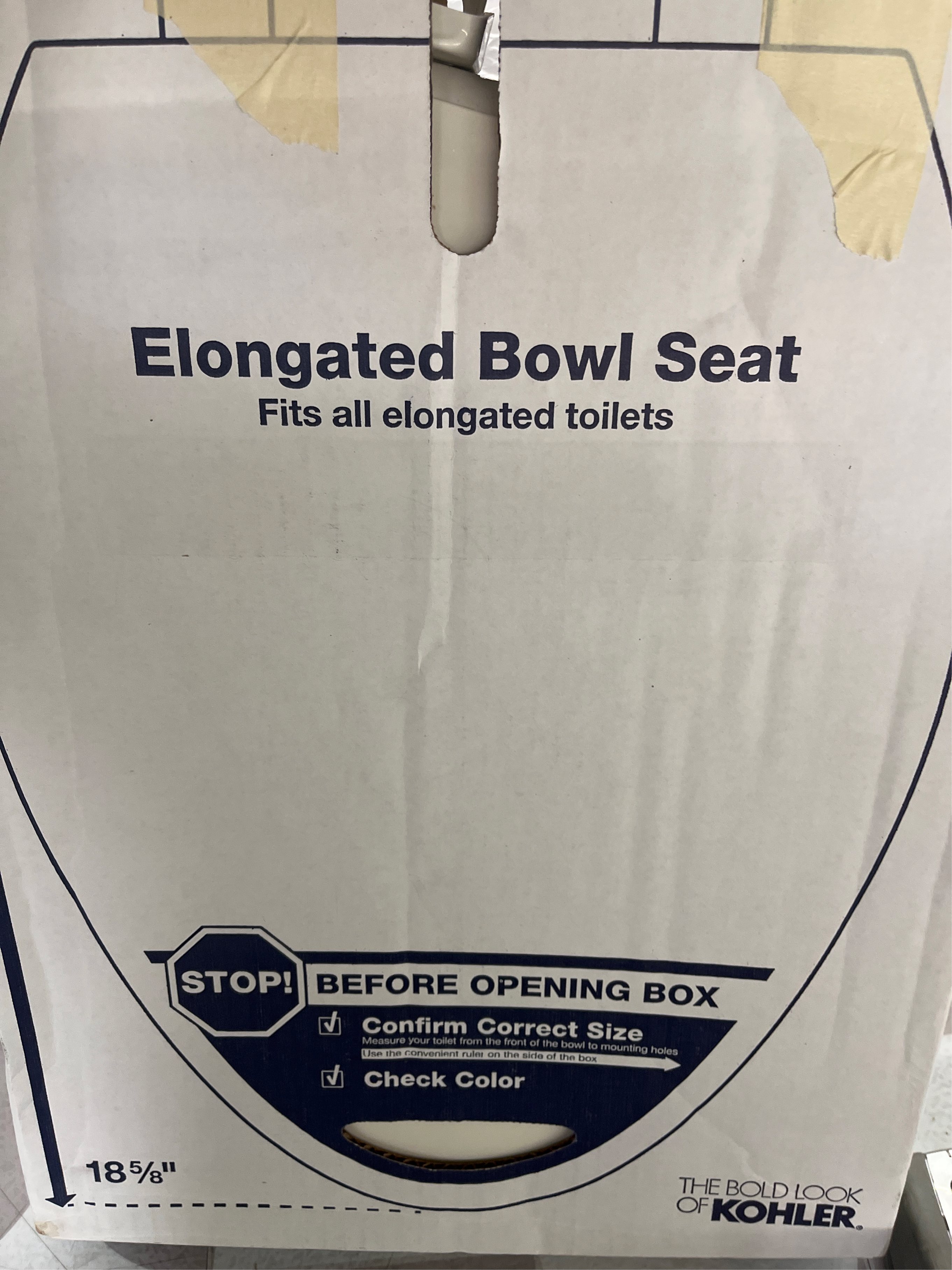 KOHLER Biscuit Toilet Seat