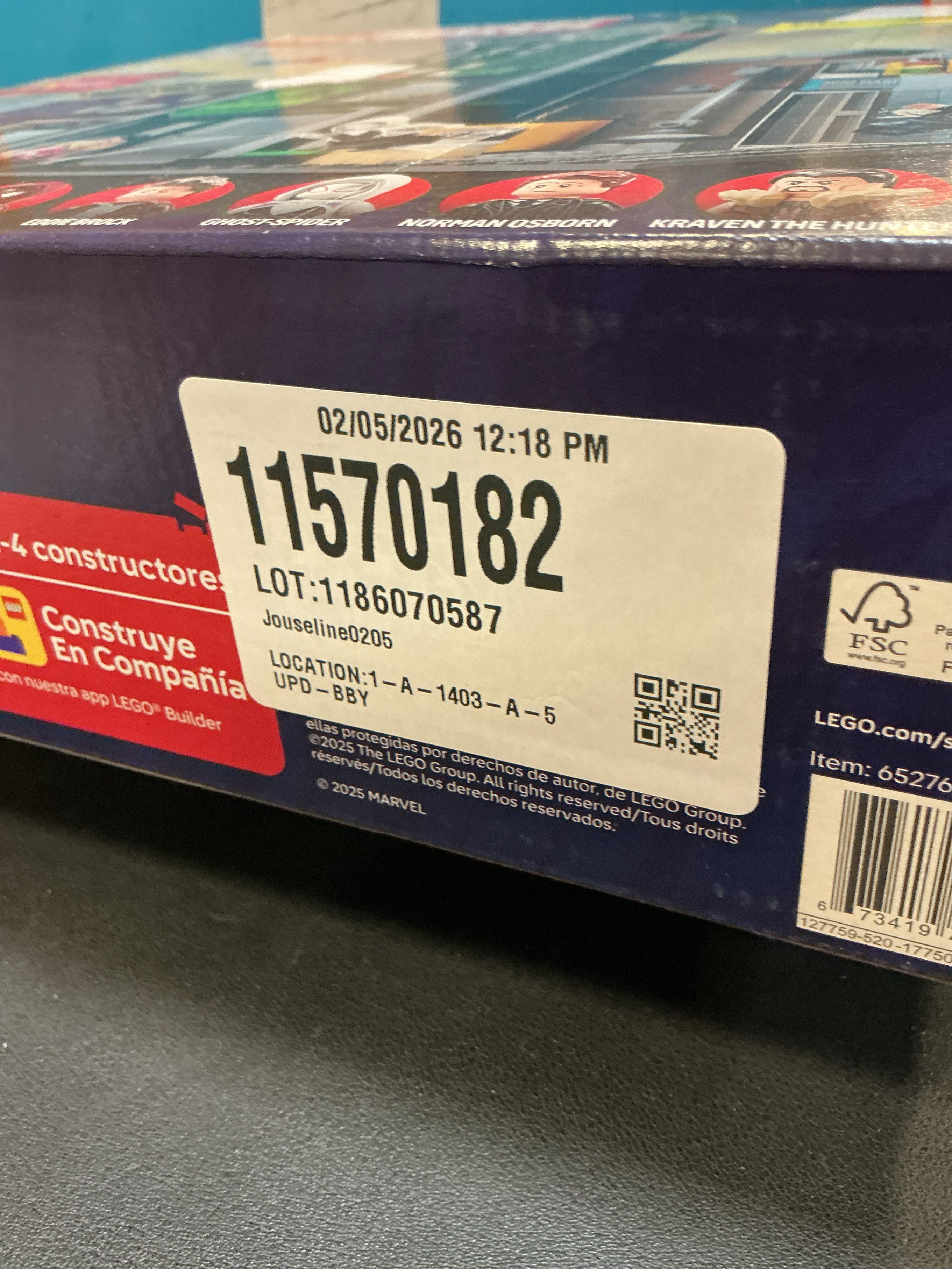 LEGO Marvel Spider-Man vs. Oscorp Building Toy, 808 pc.