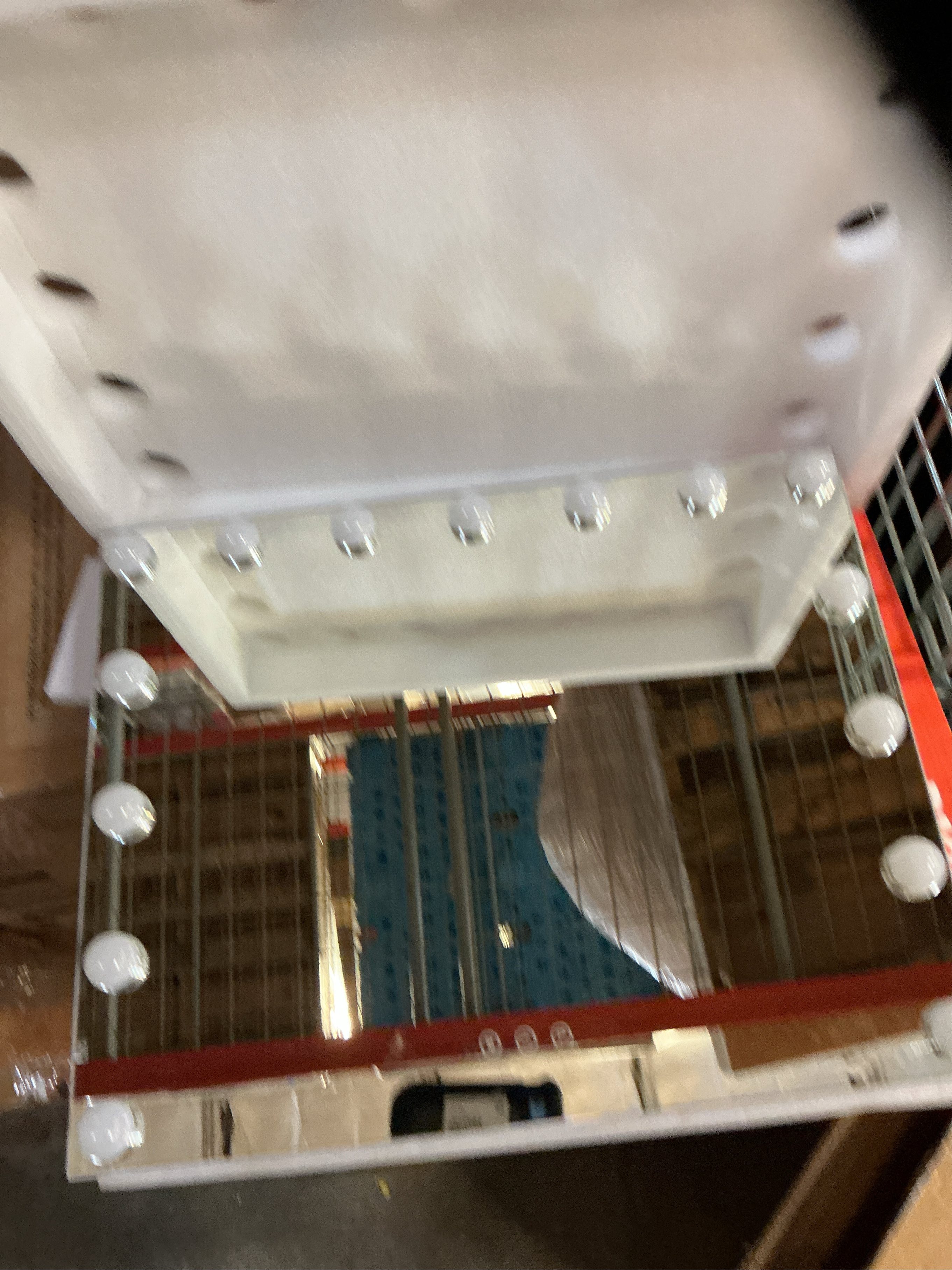 M MIVONDA Hollywood Vanity Mirror with Dimmable 15LED Bulbs Lights 3 Lighting Modes 2in1 Large Lighted Makeup Mirror for Desk and Wall with Plug-in and USB Charger Port