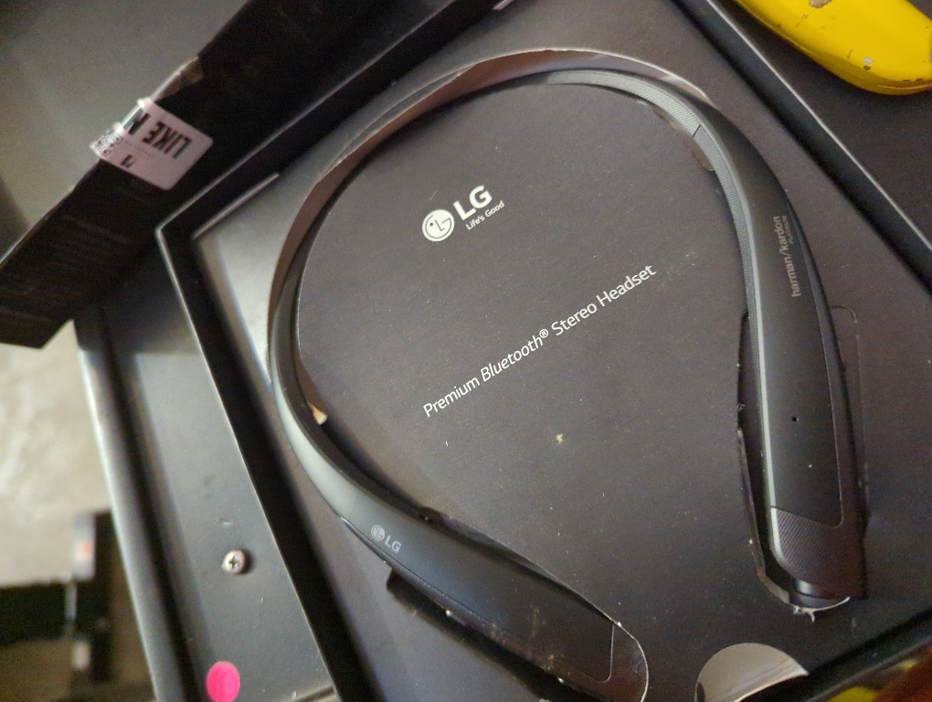 LG - TONE PLATINUM  Bluetooth Headset - Black