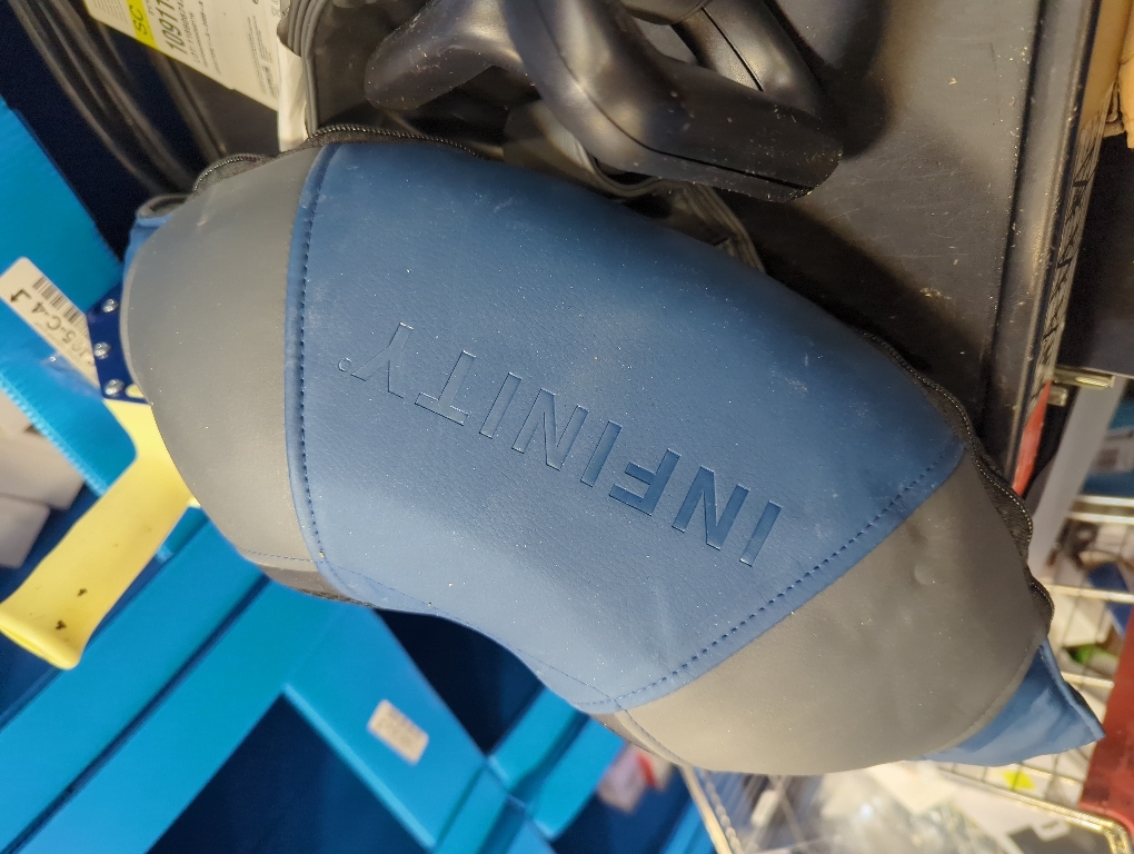 Infinity Cordless Rechargeable Shiatsu Neck, Shoulders, and Body Massager with Heat, 4 Programs, Speed Control, Soothe Stiff Muscles and Support Wellness