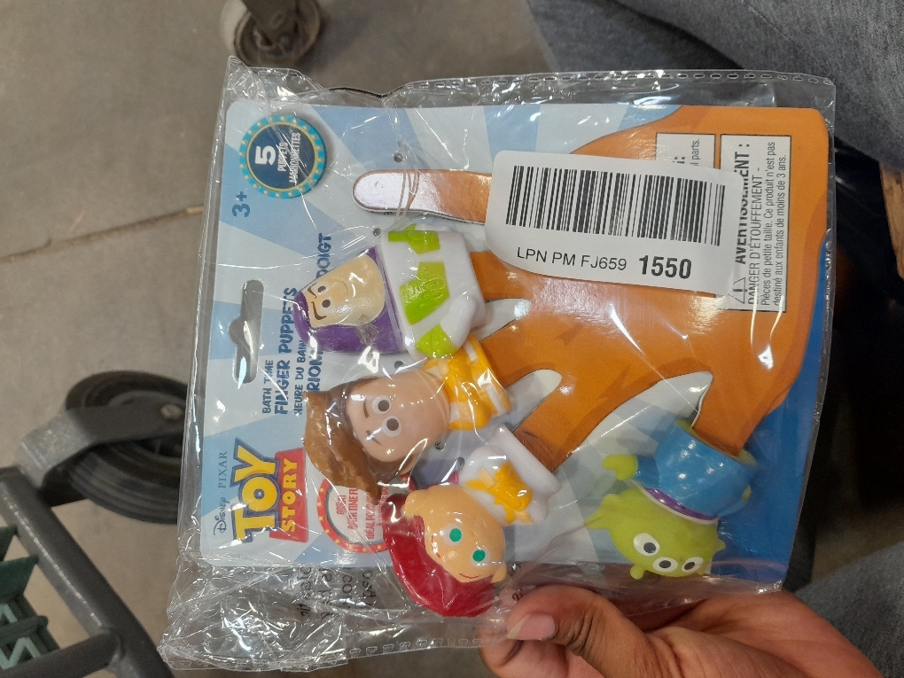 Toy Story 5 Piece Finger Puppet Set - Educational Play, Party Favors, Bath and Pool Toys, Beach Fun, Playtime Activities