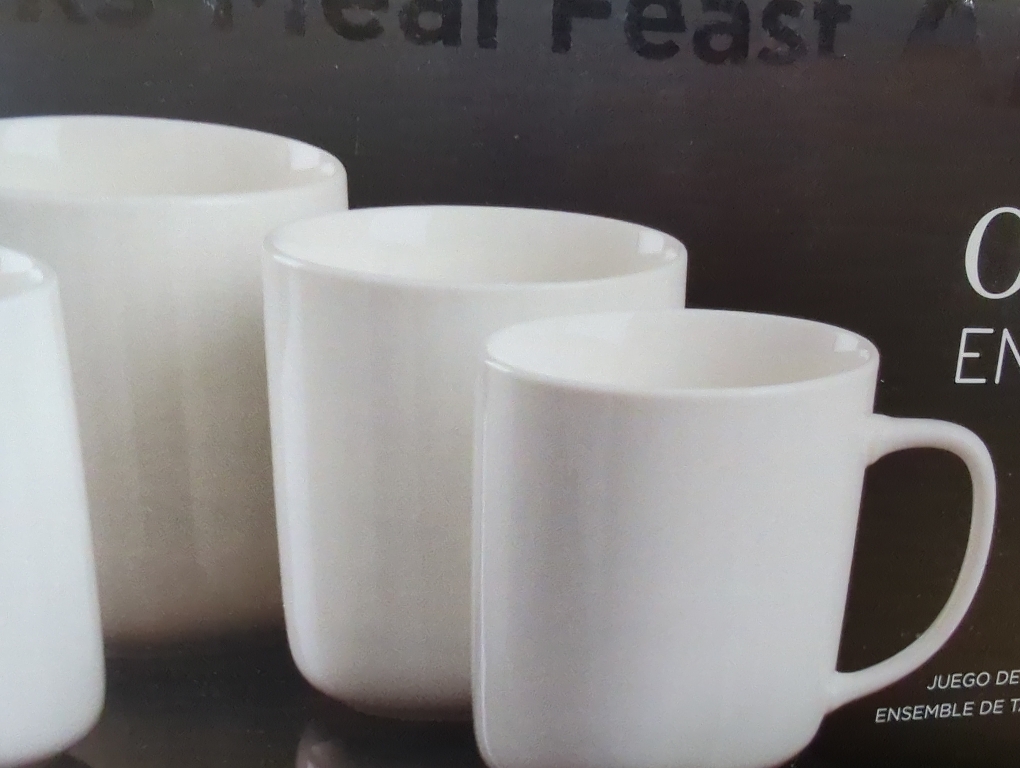 Oneida 24 Seven White 4-pc. Porcelain Mug Set