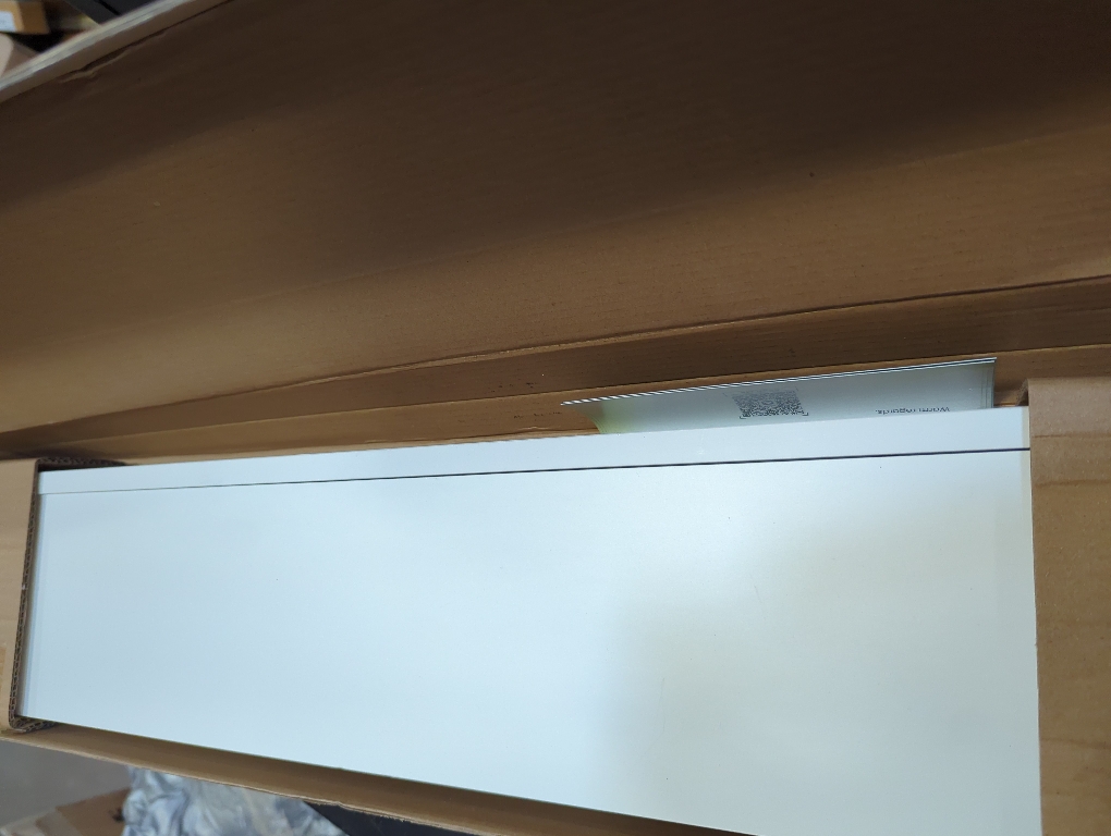 2pk White Hanging Shelf