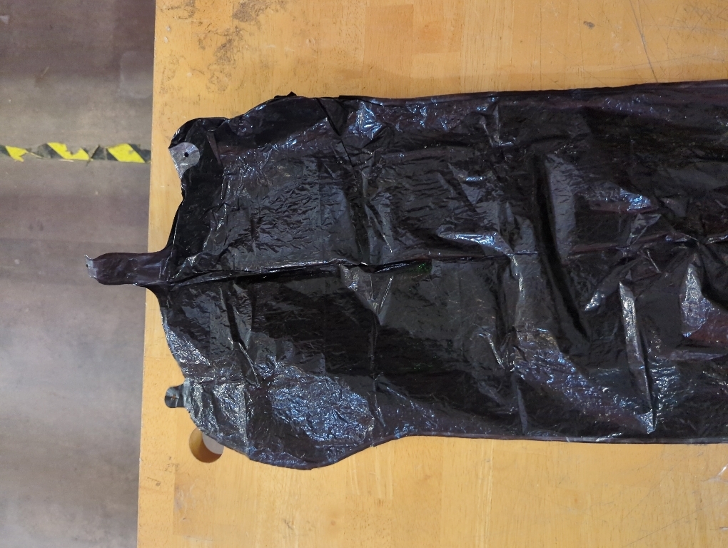 Crime Scene Black Body Bag - Movie Style - With Dramatic Center Zipper - Adult Size