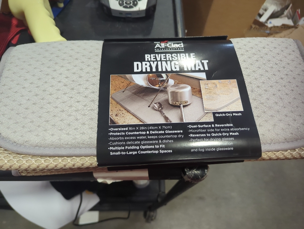 Set of 2 Color Grey  reversible drying mat